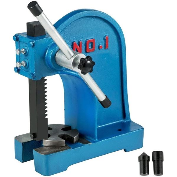 VEVOR Manual Arbor Press 1 Ton, Heavy Duty Arbor Press with 4-5/8 Inch Maximum Height, Manual Deskto