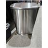 Image 1 : QUALIAZERO 50L/13Gal Heavy Duty Hands-Free Stainless Steel Commercial/Kitchen Step Trash Can & 13 Ga