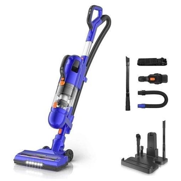MOOSOO U26D Handheld Cordless Vacuum Cleaner 26Kpa Powerful Suction with LED Light and 2000mAh Batte