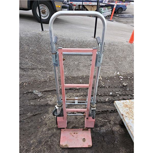 Two Wheeled Dolly/ Hand Truck - Folds Down to Become Flat Deck Hand Truck
