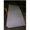 Image 1 : Lot of 9 Sheets of White Wood Paneling 4'x8'