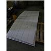 Image 2 : Lot of 9 Sheets of White Wood Paneling 4'x8'