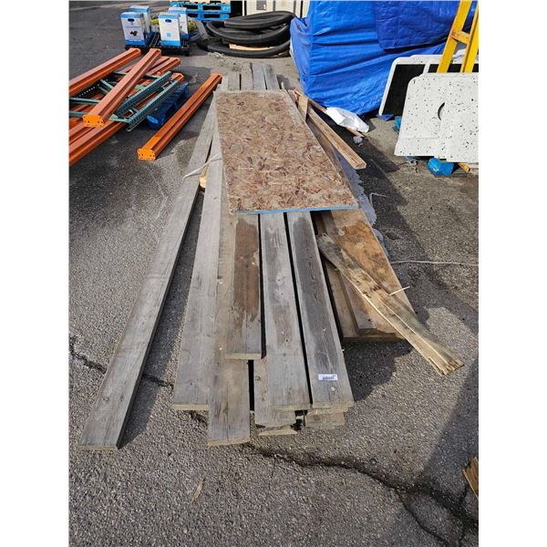 Pallet Lot of Assorted Wood Planks