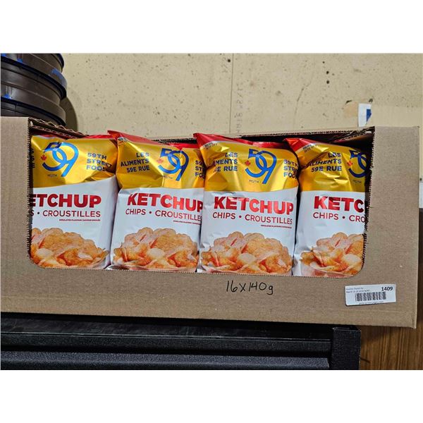 59th Street Food Ketchup Potato Chips 16x140g