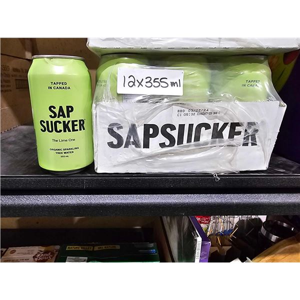 Sap Sucker The Lime One Organic Sparkling Water 12x355ml
