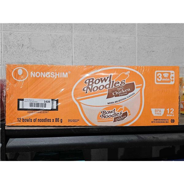 Nongshim Bowl Noodles - Spicy Chicken 10x86g