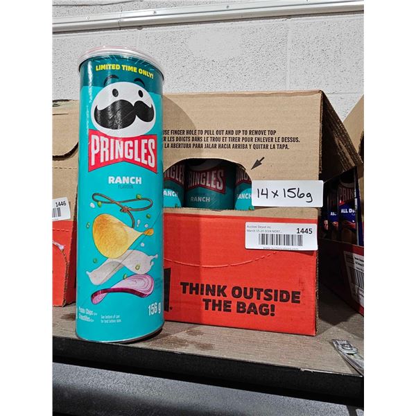 Pringles Ranch Potato Chips 14x 156g