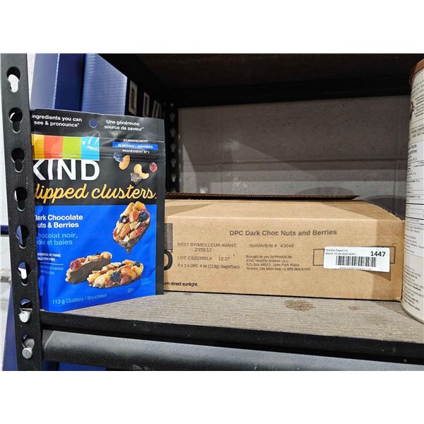 Kind Dipped Clusters Dark Chocolate, Nuts & Berries Snacks 8x113g