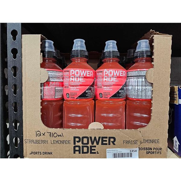 Power Ade Strawberry Lemonade Sports Drink 12x710ml