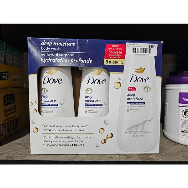 Dove Deep Moisture Body Wask 3x680ml