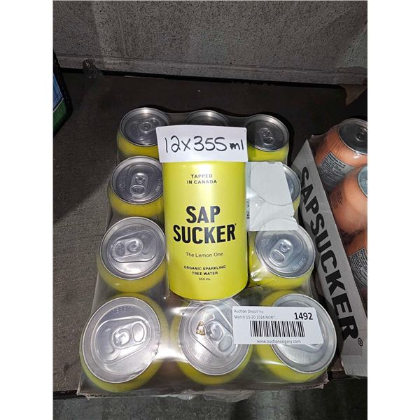 Sap Sucker The Lime One Organic Sparkling Water 12x355ml