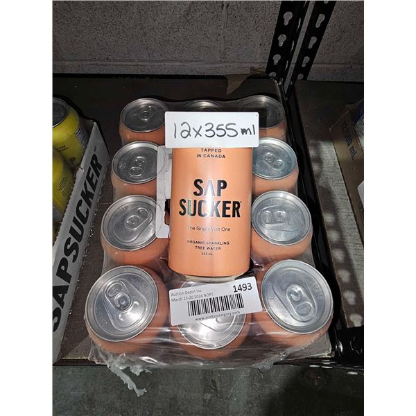 Sap Sucker Grapefruit Organic Sparkling Water 12x355ml