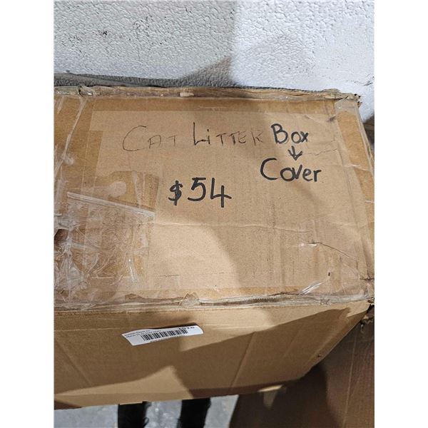 Covered Cat Litter Box - No Stock Photo Available