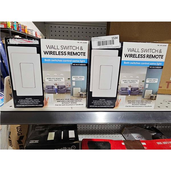 Fiet Electric Wall Switch & Wireless Home Remote - Lot of 2