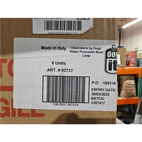 Charcuterie Italian Prosciutto Bone - Large - 6 count