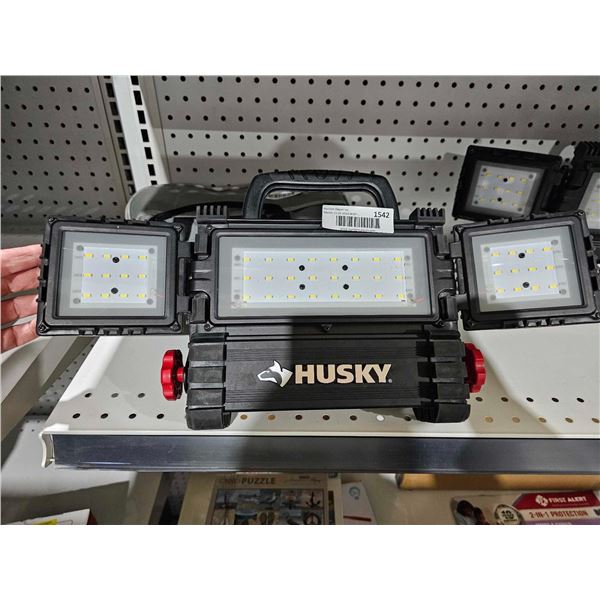 Husky LED Work Light with Fold Out Side Lights