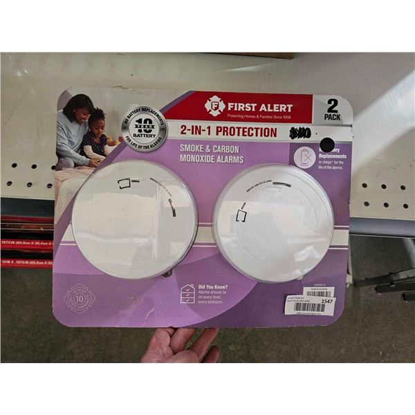 First Alert 1-in-1 Protection Smoke & Carbon Monoxide Detectors
