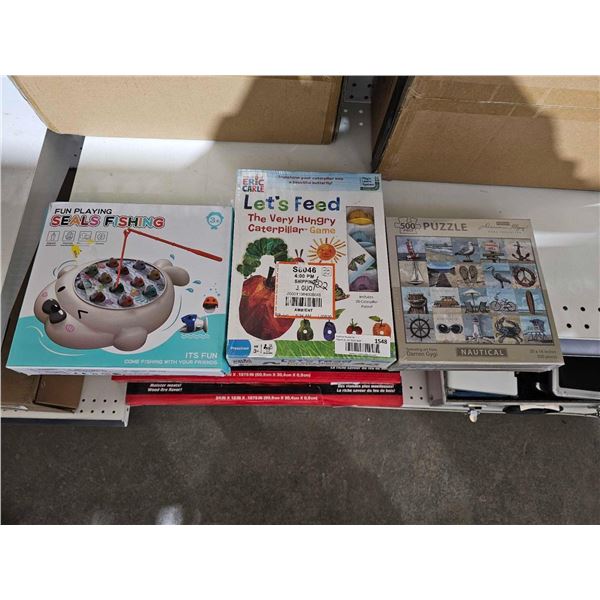 Lot of 3 Assorted Games / Puzzles