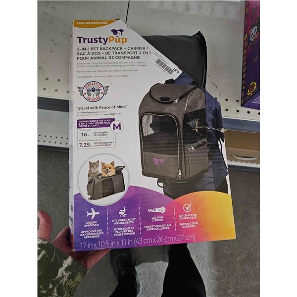 Trusty Pup 2-in-2 Pet Backpack & Carrier