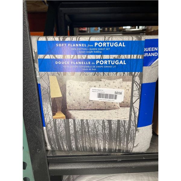 Soft flannel from Portugal queen size sheet set