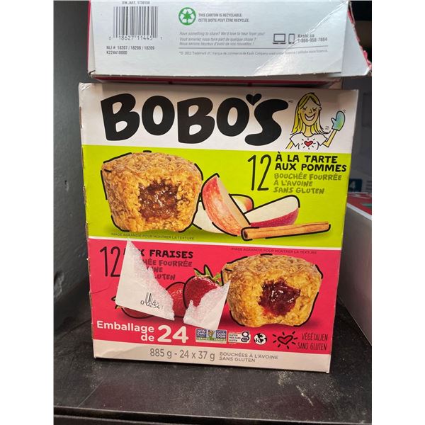Combo lot of Bobo's apple and cherry tarts, and Kashi organic fruit bars