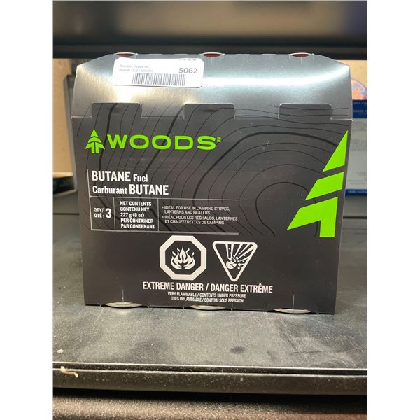Woods butane fuel 3x227g