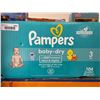 Image 1 : Pampers baby-dry diapers. 104 diapers for 3 months old