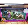 Image 1 : Disney princess Rapunzel and Prince Charming dolls / figures