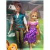 Image 2 : Disney princess Rapunzel and Prince Charming dolls / figures