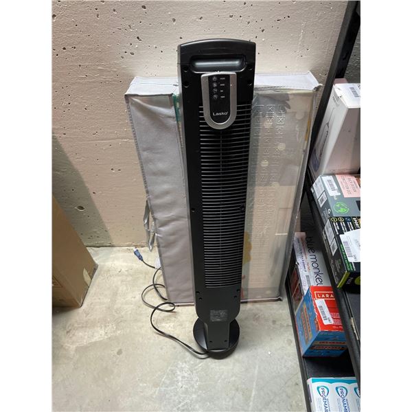 Lasko tower fan with remote control and timer