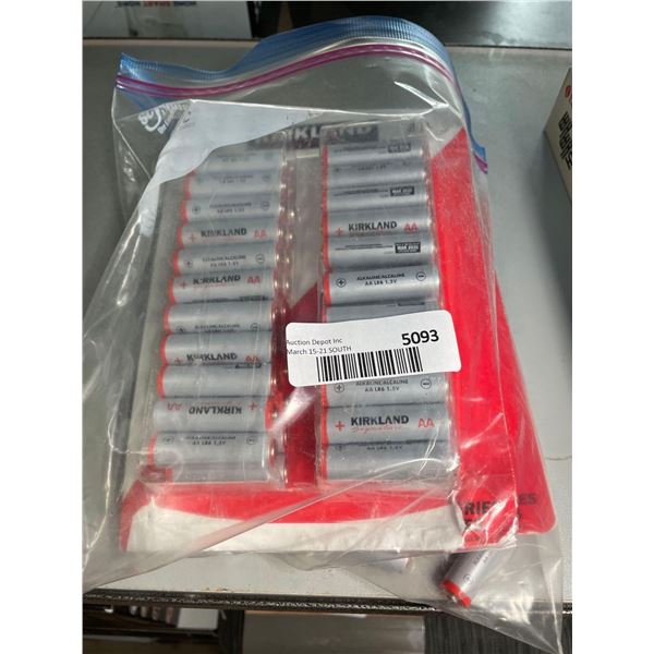 Kirkland signature AA batteries, unknown quantity
