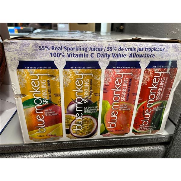 Blue monkey sparkling juice drink variety pack 4x330ml