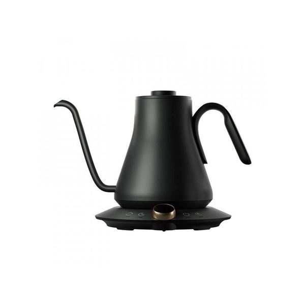 Black gooseneck electric kettle