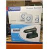 Image 1 : Combo lot of wireless doorbell kit and foldable mini clothes iron