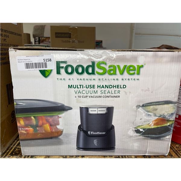Food saver multi-use handheld vacuum food sealer