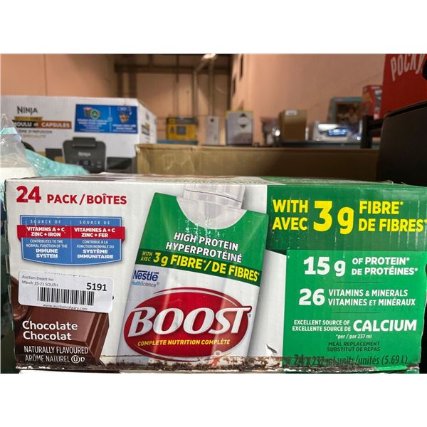 Boost chocolate high protein drink 24x237ml