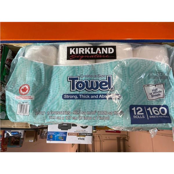Kirkland signature paper towels, pack of 12 rolls