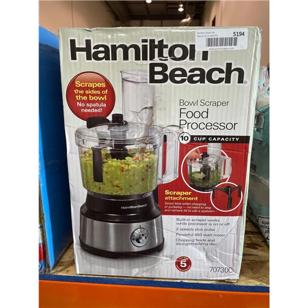 Hamilton Beach bowl scraper food processor