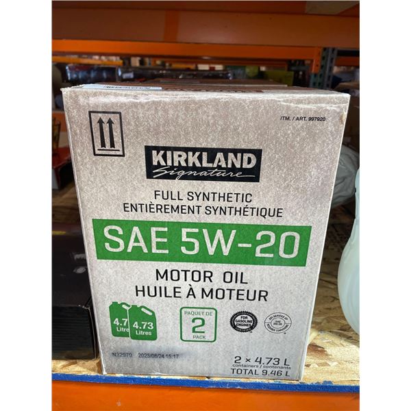 Kirkland signature full synthetic 5W-20 motor oil 2x4.73L