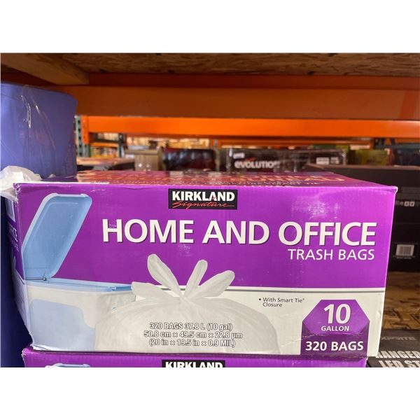Kirkland signature home and office trash bags, pack of 320 bags