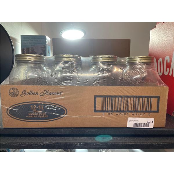 Golden harvest mason jars 12x1L