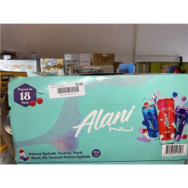 Alani NU energy drink sweet splash variety pack 18x355ml