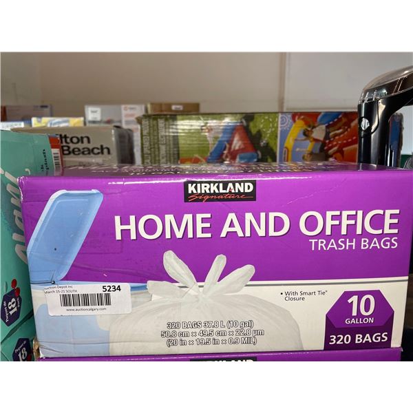 Kirkland signature home and office trash bags, pack of 320 bags