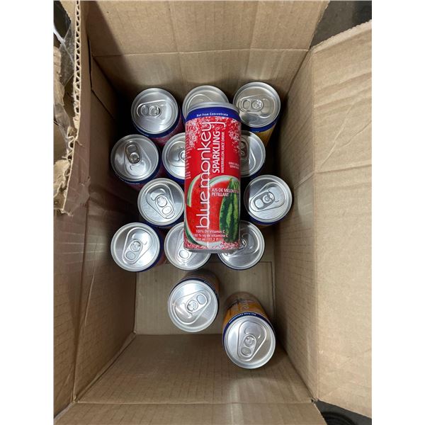 Blue monkey sparking juice drink 15x330ml, assorted flavours