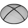 Image 1 : Sunnydaze 24" easy opening fire pit screen
