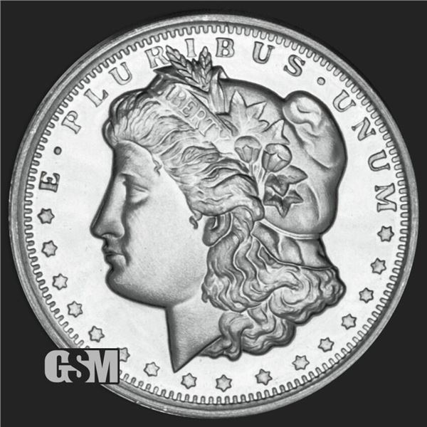 1 oz .999 Pure Silver Round - Morgan Dollar Design