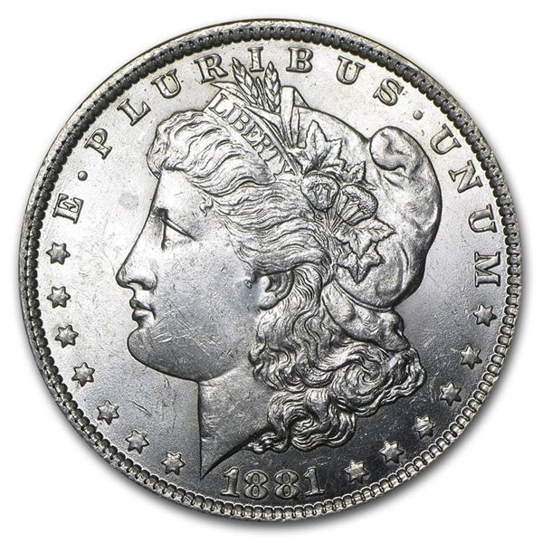 1881-S Morgan Silver Dollar BU MS-63