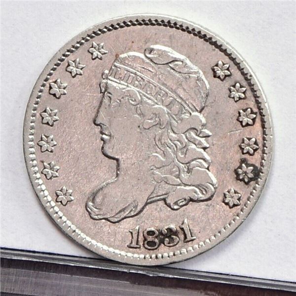 1831 Silver Half Dime XF RARE!