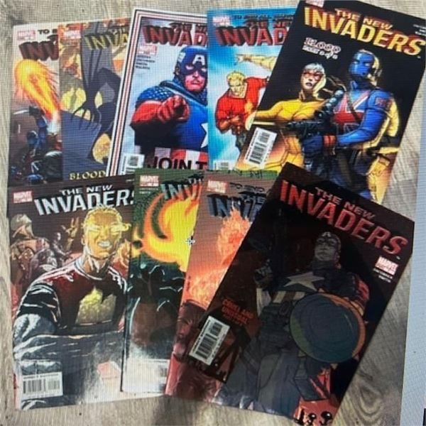 MARVEL NEW INVADERS 1 THRU 9 PLUS #0 TOTAL10 COMICS F or better