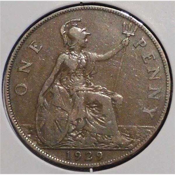 British Penny - 1929 - King George V